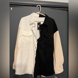 Multi colour button up size xl nwt